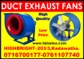 Duct Exhaust fans srilanka , Centrifugal exhaust fans,