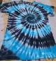 Tie dye unisex t shirts and unisex arm cuts