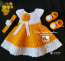  crochet babydress (Made in Sri Lanka )