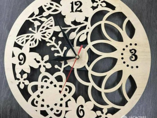 Lak Craft Wall Clock ( Made in Sri Lanka )