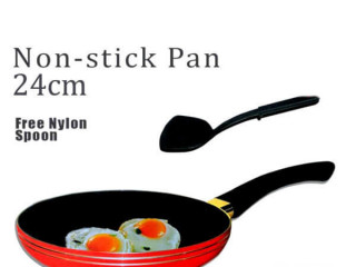 Non Stick 24cm Fry Pan With Free Spoon..