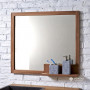 Simple and durable bathroom mirrors .. Teak wood.