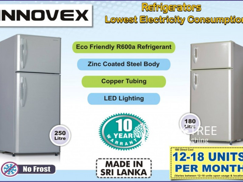 DAMRO innovex refrigerators with 10 Years Damro Warranty
