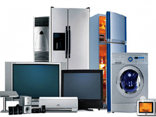 TV, LED, LCD, DVD, fridge, microwave oven, washing machine, domes