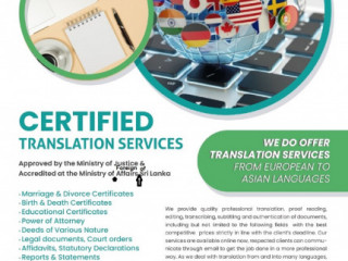 Professional Translation  and certified Services