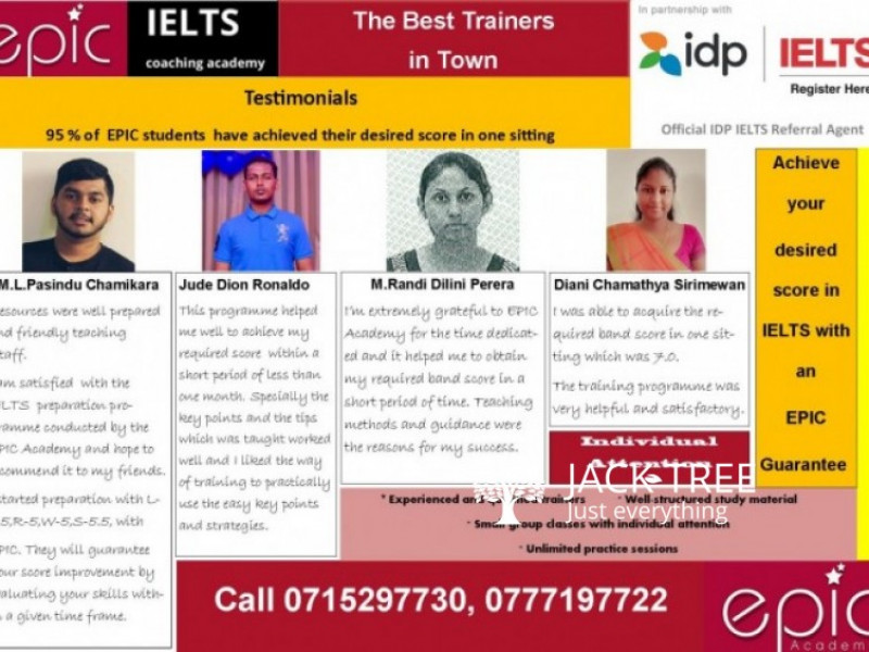 IELTS, Achieve your desired score in with an EPIC Guarantee