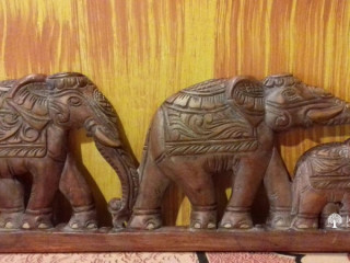 Wooden design elephants. අලුත්ම දේවල් වෙනස්ම අයුරින්