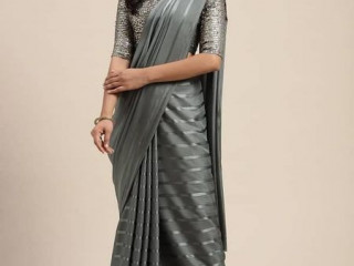 ️Satin striped mysore silk saree Saree only  price: Rs: 2600