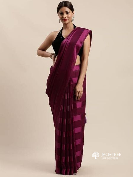 ️Satin striped mysore silk saree Saree only price: Rs: 2600
