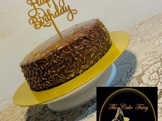 Chocolate Cake With Gold Sprinklers ️️  Place Your Order Now On
