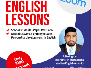 English Lessons Spoken, Grammar and personality Developments.