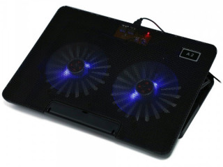 Dual Fan Adjustable Laptop Notebook Cooling Pad A2