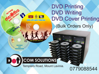 DVD Printing DVD Writing (Bulk Orders Only)