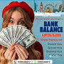 Bank Balance Show Money Bank Statement Visa Process