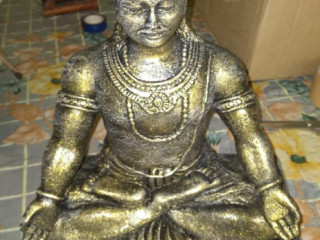 King Of Rawana Statue Cement Product Gold Color