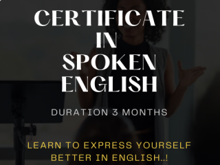 Certificate in Spoken English   Sign up today