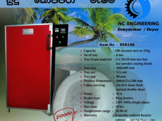 100nos Coconut nuts Dehydrator Machine (25kg)