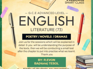 ONLINE ENGLISH (73) LITERATURE CLASSES (A/L)