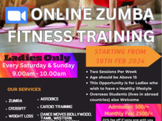 Online Fitness Training Zumba Classes Ladies Only