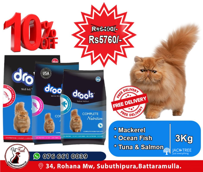 Drools cat food 10% free delivery FREE DELIVERY