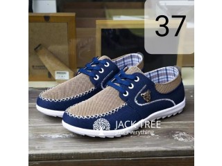 Men's Fashion Canvas Daily Casual Patchwork Sneakers 