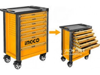 INGCO INDUSTRIAL 7DRAWER TOOL TROLLEY   CABINET WITH 162Pcs TOOLS