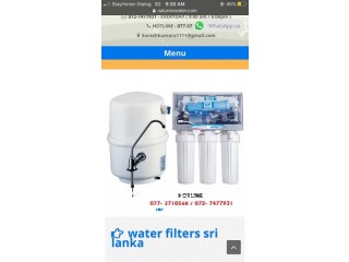Reverse osmosis water filters