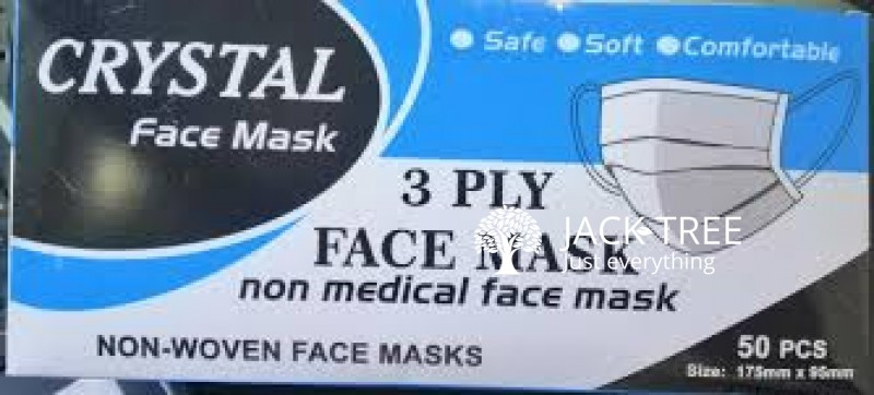 Crystal Non Medical 3 Ply Face Mask