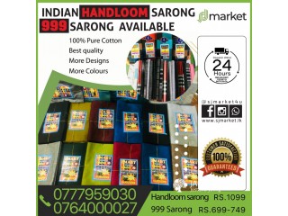 Indian Handloom Sarong & 999 Sarong Available