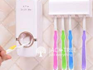 Toothbrush Holder and Toothpaste Dispenser
